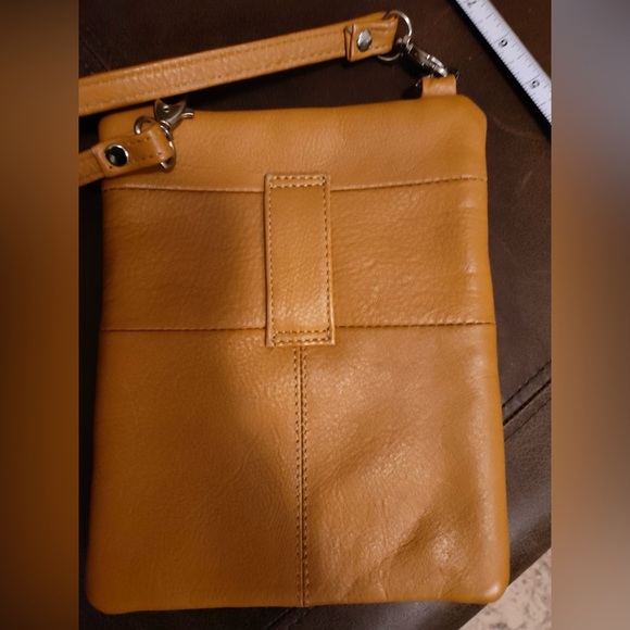 Biacci Leather Crossbody Bag - Picture 2 of 4